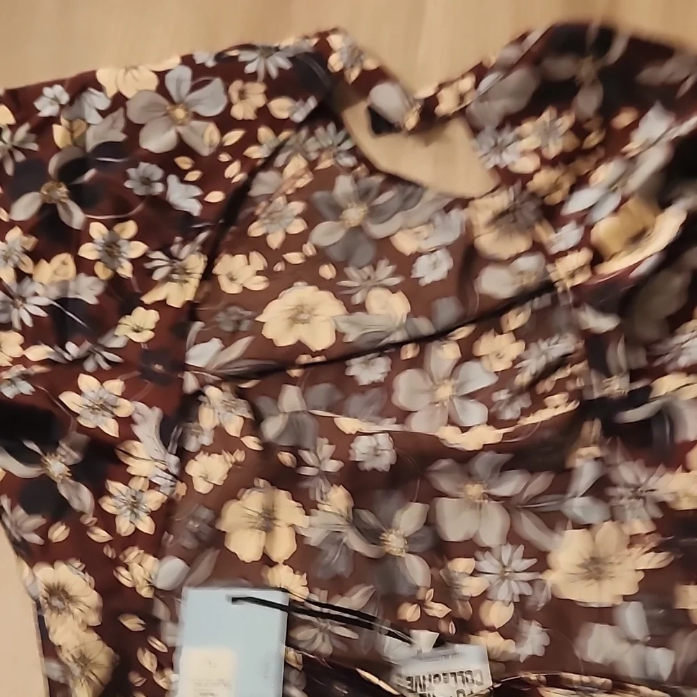 Sexy Floral Patterned Dress Future Collective Reese Blutstein 18 Open Back - Picture 6 of 7